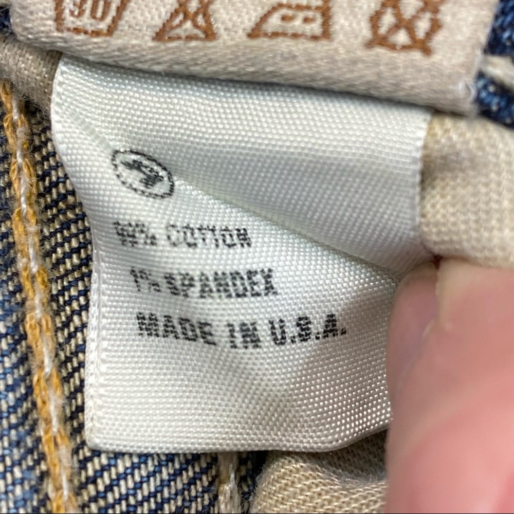 Big Star Casey boot cut jeans 28 regular Gold Thread Flap pockets 30x29 USA - Picture 12 of 13